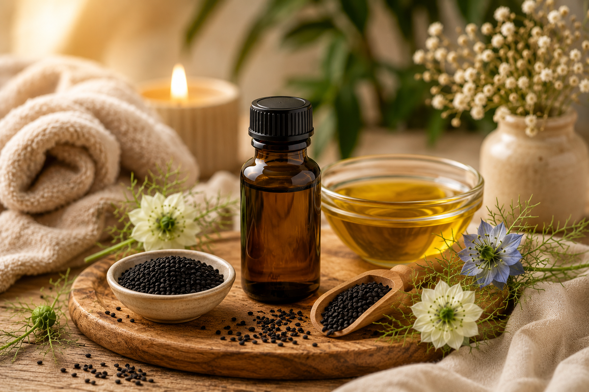Pourquoi l'huile de nigelle trouve sa place dans les routines bien-être modernes
